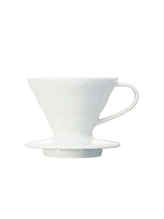 HARIO V60-01 Dripper (Ceramic) - White